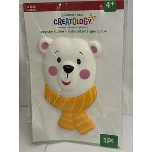 Creatology Squishy Sticker Polar Bear 4.75"